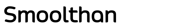 Smoolthan font preview